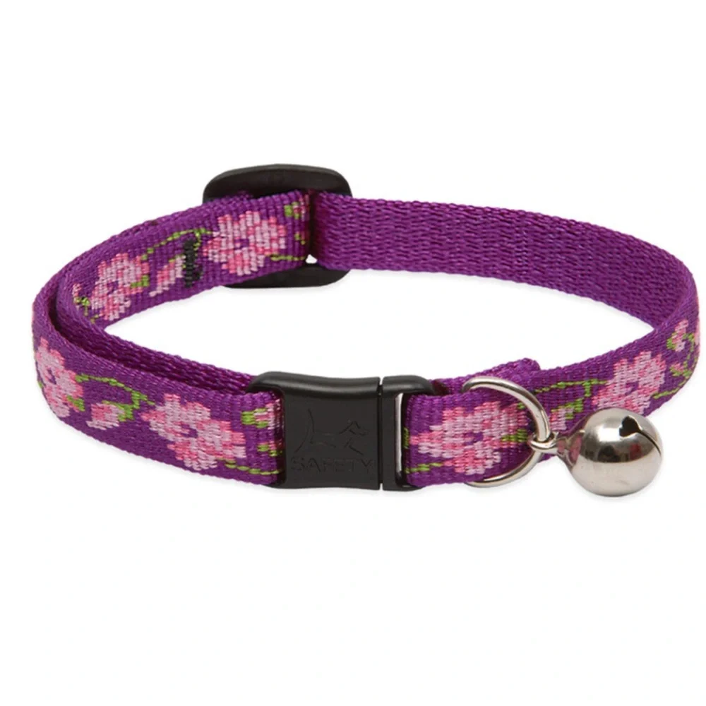 NWT Lupine Originals Purple Cat Collar: Rose Garden